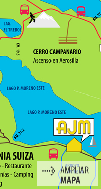 Mapa Bariloche Argentina . Ubicacion AJM